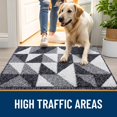 thumbnail image 5 of Buganda Indoor Door Mat, Non Slip Absorbent Resist Dirt Entrance Mat, Black, 24"x 36", 5 of 7