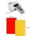 thumbnail image 3 of Metal Referee Whistle and Cards Set - Stainless Steel for Football, Soccer, 3 of 5