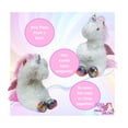 thumbnail image 4 of Winged Unicorn Stuffed Animal Plush Peekaboo Rainbow Pony Gift for Girls Aria, 4 of 5
