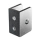 thumbnail image 2 of Abrazaderas de vidrio Inteprter 4 Uds Plata Aleación de aluminio WJ4050-03B, 2 of 6