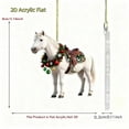 thumbnail image 3 of ToyKingdee Ornaments for Christmas Horse Year of The Horse Christmas Tree Decoration Chinese New Year Ornaments 2D Flat Shape Ornament Racing Gifts for Cowboy, Cowgirl Horses Lovers, 3 of 7