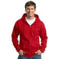 thumbnail image 2 of Port & Company Men's Classic Full-Zip Hooded Sweatshirt PC78ZH, 2 of 4