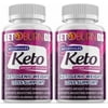 (2 Pack) Keto Burn DX - Supplement for Weight Loss - Energy & Focus Boosting Dietary Supplements for Weight Management & Metabolism - Advanced Fat Burn Raspberry Ketones Pills - 120 Capsules
