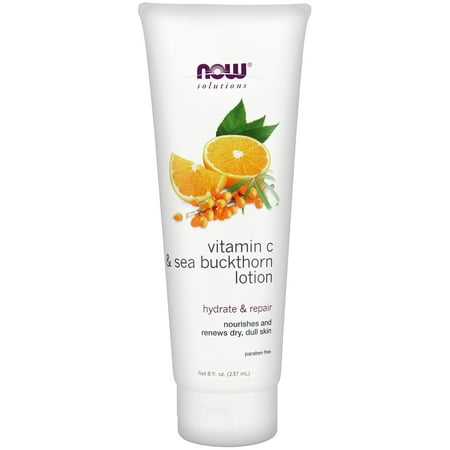 NOW Foods Vitamin C & Sea Buckthorn Moisturizer  8 Fl Oz