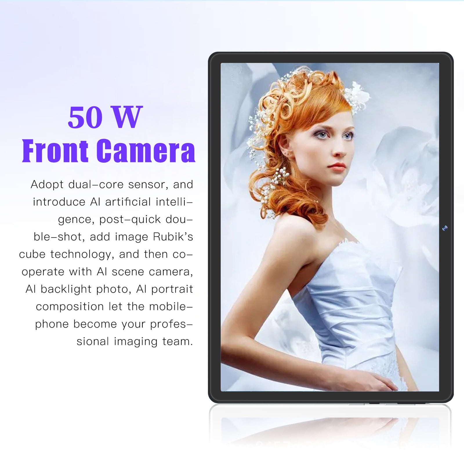 Skegnu HD 8-inch Tablets Android Version, WIFI Bluetooth Voice Call Learning Game Tablet, 2+16G/256G Eight Core Processor, Support SIM Card Communication Function Gift for Girls on Clearance