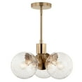 thumbnail image 3 of 52700CPZ Kichler Lighting Silvarious - 3 Light Chandelier-9.5 Inches Tall and 16.5 Inches Wide-Champagne Bronze Finish-Clear Crackle Glass Color, 3 of 9