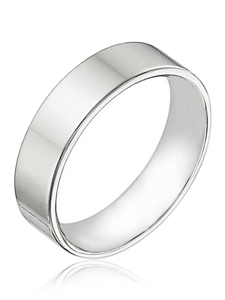 simple silver wedding bands