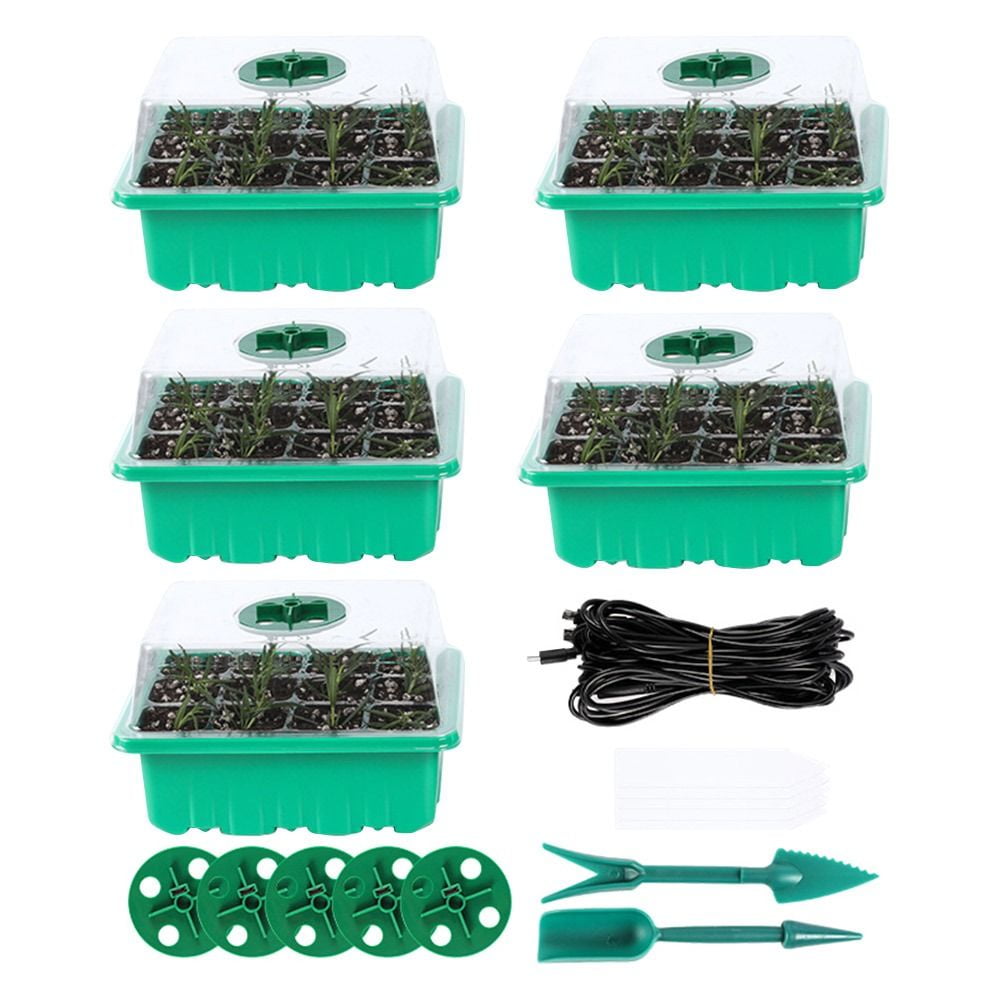 5 Pack Outdoor Germination Tray Indoor Garden Germination Kits Seed ...