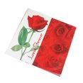 thumbnail image 1 of EeaseCA Serviette Imprimée Colorée Rose Rouge pour Fête Rassemblement Festival Maison, 1 of 8
