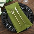 thumbnail image 5 of Efavormart 10 Pack | Olive Green Sheer Organza Decorative Dinner Table Napkins - 23"X23", 5 of 11
