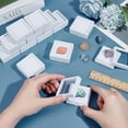 thumbnail image 3 of 24Pcs White Gemstone Display Box 2x2x0.8Inch Jewelry Box Container with Clear Top Lids for Gems Festival Wedding Jewelry Packaging White, 3 of 9