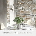 thumbnail image 5 of Hunter - River Mill 9-light Brushed Nickel, Large Chandelier, Dimmable, Rustic Style, Candle Shaped, for Bedrooms, Dining, Living Rooms - 19479, 5 of 7