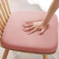 Steadline Square Seat Cushion with Memory Foam and Milk Silk Cover Non-Slip Bottom Removable Washable Cover for Chair Comfort All Season Use Home Office Car Seating