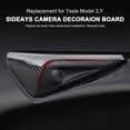 thumbnail image 3 of Amdohai Real Carbon Fiber Trim 2pcs Carbon Fiber Car Camera Cover Replacement for Tesla Model 3 Model S Model X Model Y Vehicles With Autopilot 2.0-3.0 Side View Camera, 3 of 8