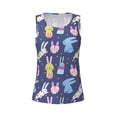 thumbnail image 4 of Easygdp Cartoon Rabbit Women's Workout Tank Top, Running Top, Hiking Shirt, Quick-Dry for Running, Yoga, Hiking - Large, 4 of 9