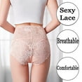 thumbnail image 3 of TAIAOJING Womens Cotton Briefs High Waist Lace Tummy Control Stretch Underpant Underwear Panties Brief, 3 of 5