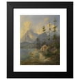 thumbnail image 2 of Adalbert Stifter 20x24 Black Modern Framed Museum Art Print Titled - The Sarstein Near Alt-Aussee (1835), 2 of 5