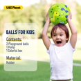 thumbnail image 3 of Playground Balls U&C Planet, 22 cm, goma, paquete de 2 unidades con bomba, 3 of 9