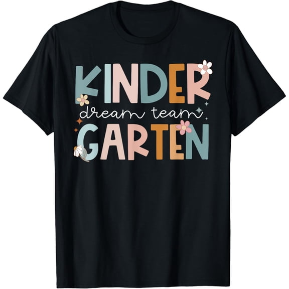 Kindergarten Dream Team Groovy Teacher Back to School Gifts For Men Women T-shirt