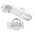 thumbnail image 2 of Cerradura de hasp de candado de puerta de seguridad de acero inoxidable Uxcell, 2 of 3