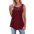 thumbnail image 3 of Camiseta femenina, blusa de mujer, blusa de mujer con encaje redondo, camiseta femenina holgada, optimizada para la excelencia, 3 of 6
