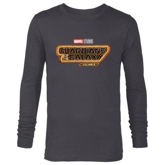 Marvel Guardians of the Galaxy Volume 3 Movie Logo - Long Sleeve T-Shirt for Men - Customized-Charcoal Heather