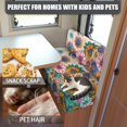 thumbnail image 5 of XYZCANDO Boho Flower RV Dinette Cushions Washable Camper Accessories Universal 2 Seat Couch Cover Comfortable Furniture Covers for Sofa and Loveseat Slipcovers for Women Easy to Install Pink, 5 of 7