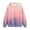 Pink, variant on BADHUB Cute Gradient Hoodies for Teen Girls Trendy Preppy Hooded Sweatshirts Oversized Long Sleeve Tops with Pocket Gray 13 Years