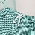 thumbnail image 6 of Xudanell Toddler Baby Boy Summer Outfits 12 18 24 Month 2T 3T 4T Boys Clothes Retro Farm Shirt Truck Baby Tee + Shorts Set (3-4 Years,Green), 6 of 6