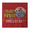 thumbnail image 2 of 9 Crowns Tees Trash Pandas Funny Racoon Concert Tee (Unisex Red, 2XL), 2 of 3