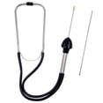 thumbnail image 1 of 2Pcs Automotive Stainless Steel Mechanic Cylinder Stethoscope Engine Stethoscope Kit Includes Rubber Ear Buds Probe Tube, Diagnostic Tool for Cars, Trucks and Motorcycles, Engine Tester (Black), 1 of 7