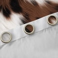 thumbnail image 4 of Homewish Rustic Farmhouse Cowhide Black Out Curtains,Country Cattle Print Curtains Pack of 2 (42x63 Each),White Brown Bedroom Curtains For Bots Kids,Microfiber Bedroom Decor, 4 of 6