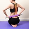 thumbnail image 3 of Muscle Roller Stick Back Leg Body Massager for Reducing Back Leg Body Soreness Tightness Soothing Cramp, Purple, 3 of 6