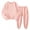 Pink, variant on MKOSPLRT 18M-10Y Sweatsuits for Kid Workout Long Sleeve Pullover Elastic Wasit Sweatpants Solid Fleece Tracksuits 2 Piece Kids Clothes