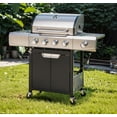 thumbnail image 6 of Syngar 4-Burner Propane Gas Grill – 51,000 BTU Stainless Steel Outdoor BBQ with Side Burner, 452 sq.in Cooking Area, Patio Cooker for Backyard Party & Family Gathering, 6 of 8