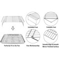 thumbnail image 3 of TeamFar Plaque de Cuisson avec Support (1 Poêle & Support à 1 Niveau), Plaque à Biscuits & Rôtissoire Rafraîchissante Empilable en Acier Inoxydable pour Biscuits Bacon Viande, Four & Lave-Vaisselle, Sain, 3 of 7