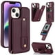 thumbnail image 2 of Soporte De Anillo De Dedo Cubierta De Ranura De Tarjeta Para iPhone 11 12 13 14 Pro Max Funda De Cuero PU Clip Vertical A Prueba De Golpes, 2 of 4