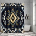 thumbnail image 6 of Bathroom Shower Curtain Ethnic Style Aztec Navaj Geometric Retro Pattern Waterproof Shower Curtains with Hooks, Abstract Art Bath Curtains Bathtub Curtain Home Decor 36x72in, 6 of 9