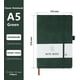 thumbnail image 2 of Cuaderno A5, paquete de 2 cuadernos A5 de 200 páginas, 100 g/m², cuaderno de tapa dura con marcapáginas, presilla para bolígrafo y cierre elástico, 2 of 4
