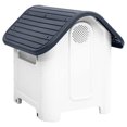 thumbnail image 4 of vidaXL Dog House Grey 59x75x66 cm Polypropylene, 4 of 6