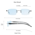 thumbnail image 4 of LifeArt Blue Light Blocking Glasses, Computer Reading Glasses, Anti Blue Rays, Reduce Eyestrain, Stylish for Men and Women(Black,+0.50 Magnification), 4 of 5
