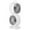 Gray, variant on deevoka Double Layer Rotating Fan Cooling Fan Convenient Compact Portable Table Fan Rechargeable for Bedroom Office Kitchen Dormitory Gray