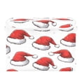 thumbnail image 7 of Yayeee Collapsible Storage Bin with Lid Fabric Closet Decorative Basket with Handles, Red Santa Hats Pattern, 7 of 7
