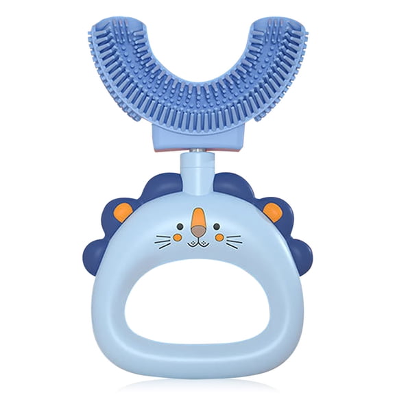 Matsuzay Cepillo de de silicona en forma de U para entrenamiento de niños, cepillo de Manual de 360 ​​grados, limpieza de lengua Suministros de limpieza para el hogar Azul Matsuzay HA028517-02B