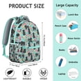 thumbnail image 6 of Bichon Dog Blue Florals Backpack for School,Cute School Bag,Schoolbag with Adjustable Shoulder Straps & Padded Back,15.3"x11"x7.1"., 6 of 6