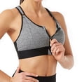 thumbnail image 3 of Cinda Ease Women's Zipper Sports Bra - High Support, Adjustable Straps, and Breathable Design, 3 of 7