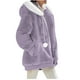 thumbnail image 4 of Abrigos y chaquetas casuales de manga larga con capucha, abrigos de invierno para mujer, chaqueta polar con capucha, cárdigan de patchwork con bloques de color, abrigo con bolsillo, abrigo para mujer, 4 of 8