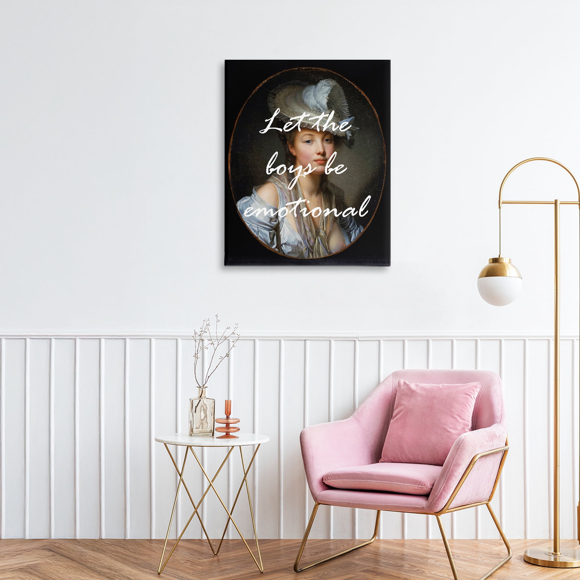 Stupell Industries Let The Boys Be Emotional Canvas Wall Art, design by Tina LeCour