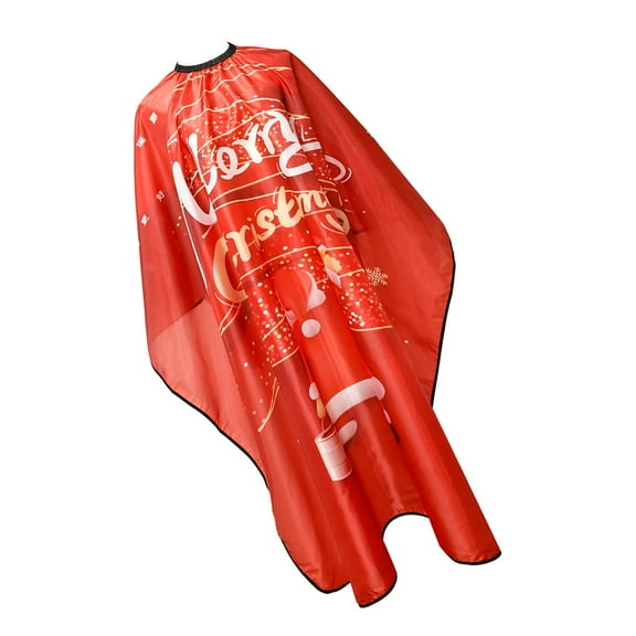 SEWCHICS Red Christmas Barber Apron - Comfortable Hair Stylist Apron for Salon, Home Use, Hairdressing, Professional Styling