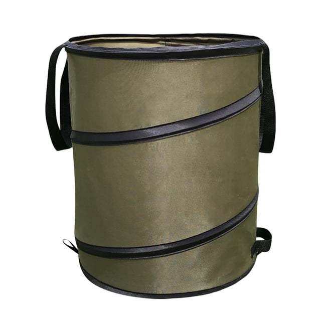 Bearachild Bolsa de basura plegable para jardinería, bote de basura emergente, contenedor de hojas L Suministros de limpieza para el hogar METRO